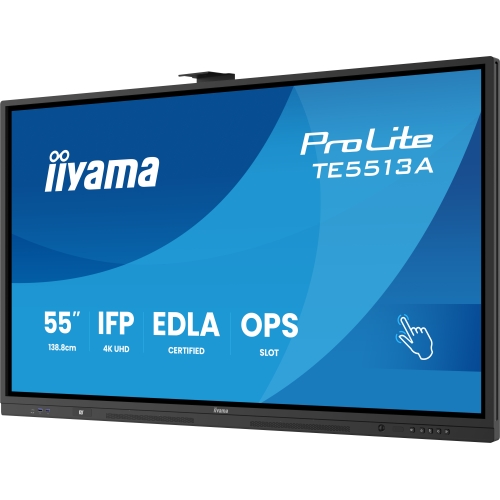 Display Interactiv Iiyama Seria TE12 TE5512MIS-B1AG, 55 inch, 3840x2160 pixeli, Black