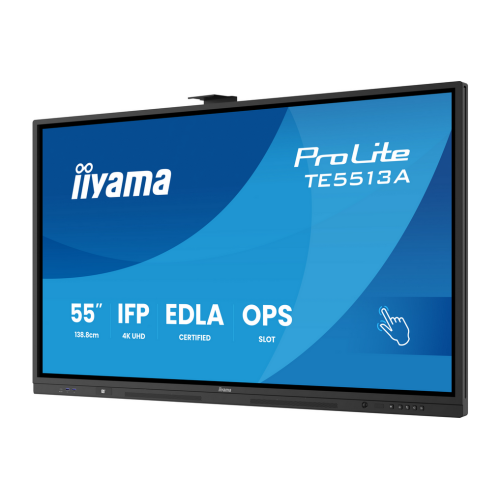 Display Interactiv Iiyama TE5513A-B2AG, 55 inch, 3840 x 2160 pixeli, Black