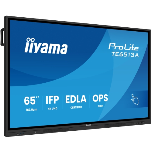 Display Interactiv Iiyama Seria TE12 TE6513A-B1AG, 65 inch, 3840x2160 pixeli, Black