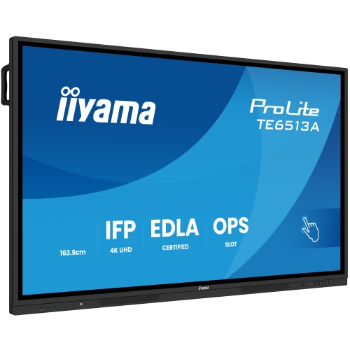 Display Interactiv Iiyama Seria TE12 TE6513A-B1AG, 65 inch, 3840x2160 pixeli, Black
