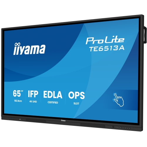 Display Interactiv Iiyama Seria TE12 TE6513A-B1AG, 65 inch, 3840x2160 pixeli, Black