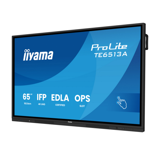 Display Interactiv Iiyama TE6513A-B2AG, 65 inch, 3840 x 2160 pixeli, Black