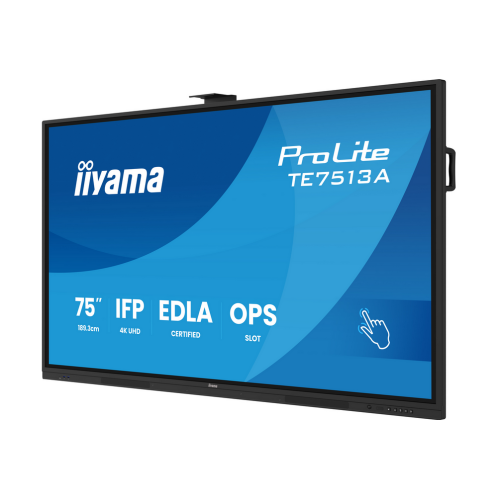 Display Interactiv Iiyama TE7513A-B2AG, 75 inch, 3840 x 2160 pixeli, Black