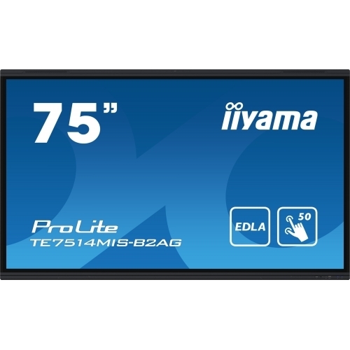 Display Interactiv Iiyama Seria ProLite TE7514MIS-B2AG, 75inch, 3840x2160pixeli, Black