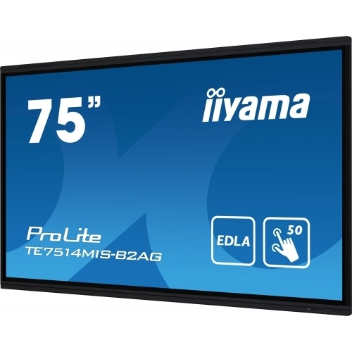 Display Interactiv Iiyama Seria ProLite TE7514MIS-B2AG, 75inch, 3840x2160pixeli, Black