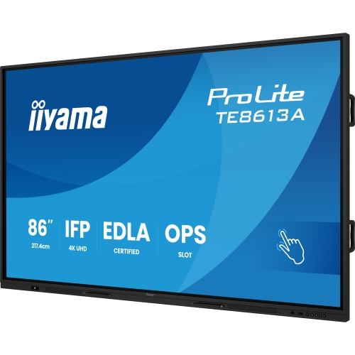 Display Interactiv Iiyama Seria TE12 TE8613A-B1AG, 86 inch, 3840x2160 pixeli, Black