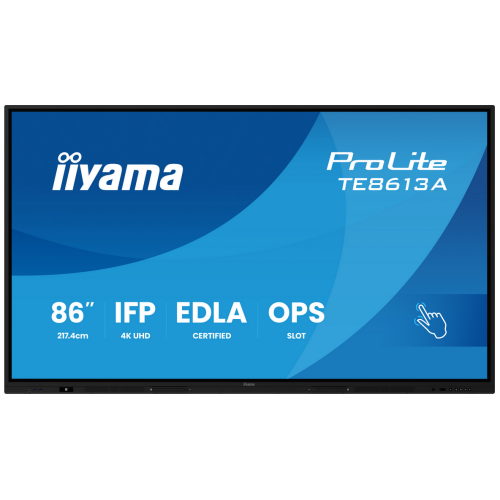 Display Interactiv Iiyama TE8613A-B2AG, 86 inch, 3840 x 2160 pixeli, Black