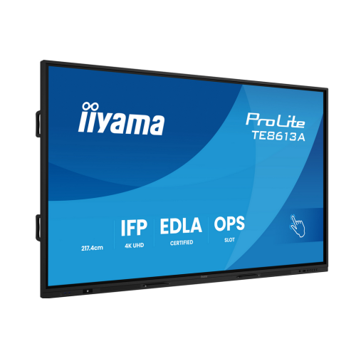 Display Interactiv Iiyama TE8613A-B2AG, 86 inch, 3840 x 2160 pixeli, Black