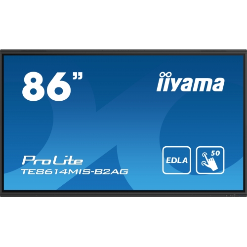 Display Interactiv Iiyama Seria ProLite TE8614MIS-B2AG, 86inch, 3840x2160pixeli, Black