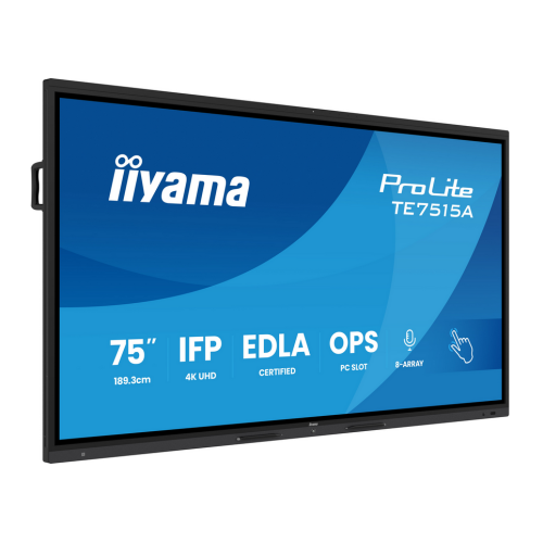 Display Interactiv Iiyama TE8615A-B2AG, 86 inch, 3840 x 2160 pixeli, Black