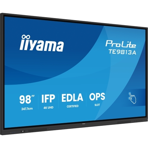 Display Interactiv Iiyama Seria TE12 TE9813A-B1AG, 98 inch, 3840x2160 pixeli, Black