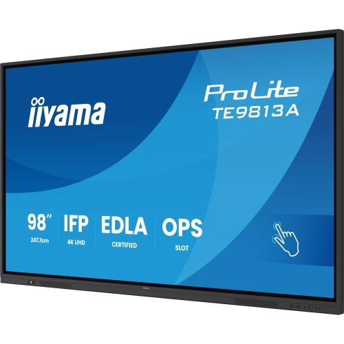 Display Interactiv Iiyama Seria TE12 TE9813A-B1AG, 98 inch, 3840x2160 pixeli, Black
