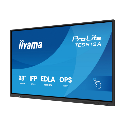 Display Interactiv Iiyama TE9813A-B2AG, 98 inch, 3840 x 2160 pixeli, Black