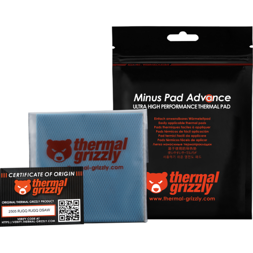 Pad Termic Thermal Grizzly Minus Pad Advance, 100 x 100 x 1.5 mm, 2 bucati
