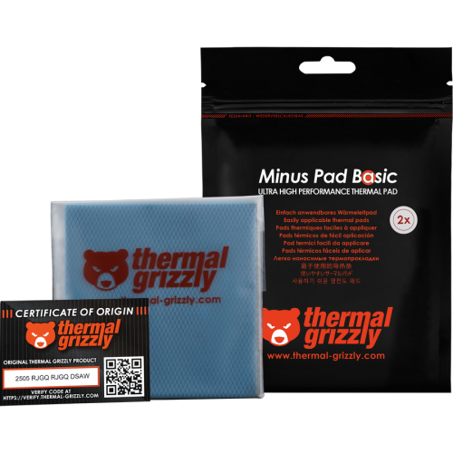 Pad Termic Thermal Grizzly Minus Pad Basic, 100 x 100 x 1 mm, 2 bucati