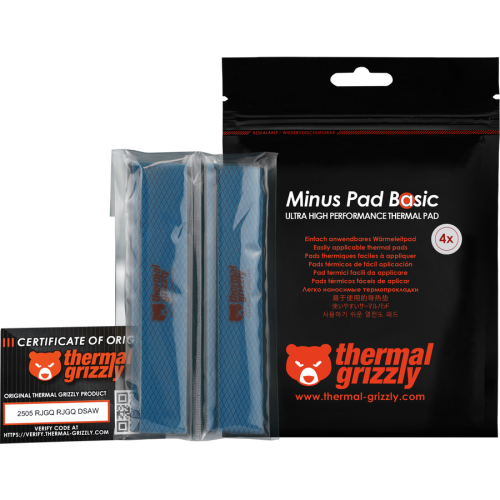 Pad Termic Thermal Grizzly Minus Pad Basic, 120 x 20 x 1.5 mm, 4 bucati