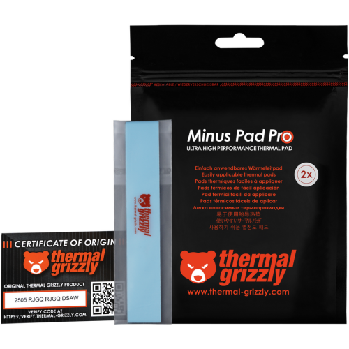 Pad Termic Thermal Grizzly Minus Pad Pro, 120 x 20 x 0.5 mm, 2 bucati