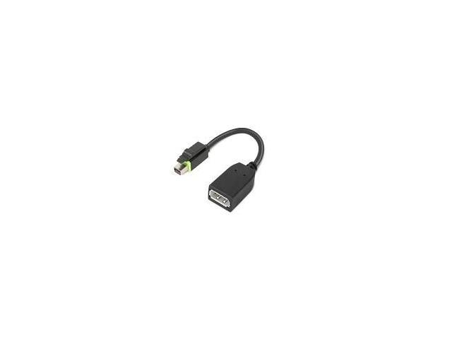 Adaptor Lenovo 4X90Q93975, Mini DisplayPort male - DisplayPort female, Black
