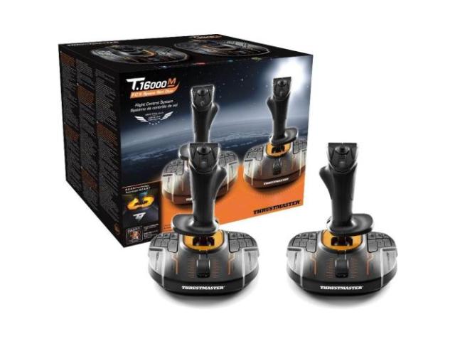 Joystick Thrustmaster T16000M Space SIM duo stick Hotas, Black