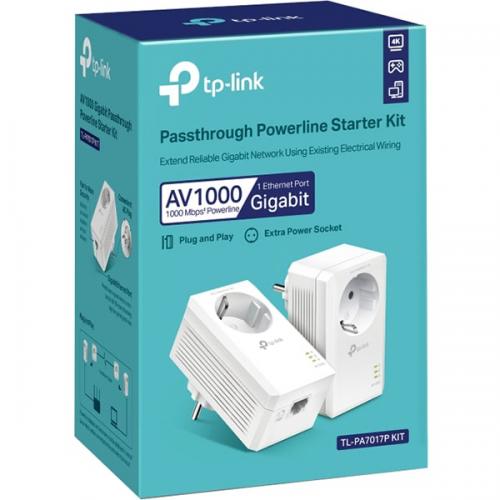 Kit PowerLine TP-Link TL-PA7017P, White
