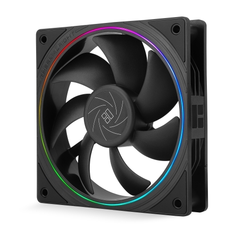 Set 3 ventilatoare Thermalright TL-S12, ARGB LED, 120 mm, Black