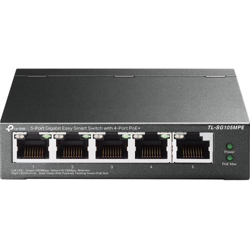 Switch TP-Link TL-SG105MPE, 5 porturi (4 PoE)