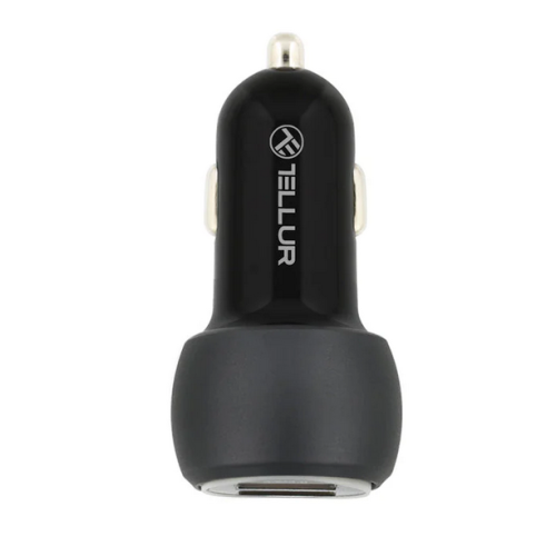 Incarcator auto Tellur FCC8, 2 x USB-A, 36 W, Black