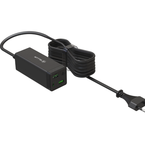 Incarcator retea Tellur PDHC2, 2 x USB-A, 2 x USB-C, 65 W, Black