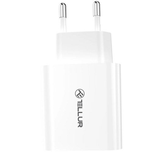 Incarcator priza Tellur TLL151401, 1 x USB-A, 18 W, White