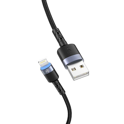 Cablu de date Tellur TLL155373, USB-A male - Lightning male, 1 m, Black
