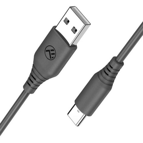 Cablu de date Tellur TLL155591, USB-A male - USB-C male, 1 m, Black
