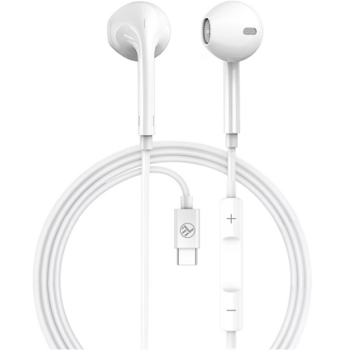 Casti cu microfon Tellur Basic U In-Ear, USB-C, White
