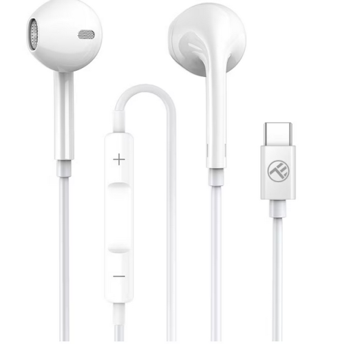 Casti cu microfon Tellur Basic U In-Ear, USB-C, White