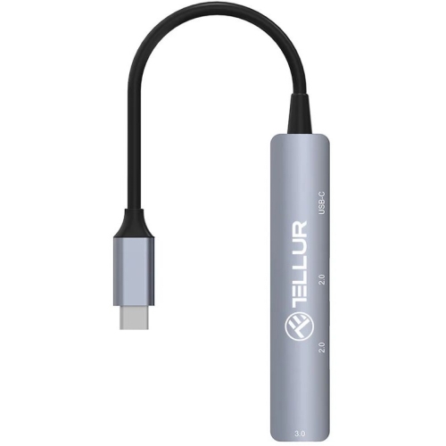 Hub USB 3.1 Tellur, 4 port, gri