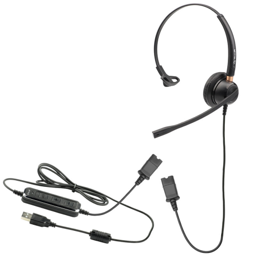 Casti cu microfon Tellur Voice 510N, USB, Black