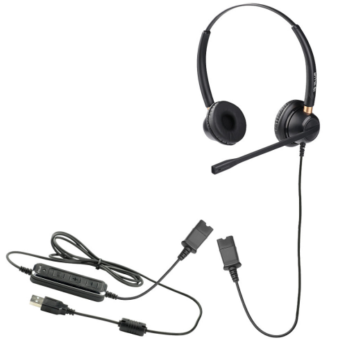 Casti cu microfon Tellur Voice 5200N, USB, Black