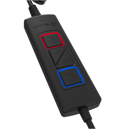 Casti cu microfon Tellur Voice 420, 3.5 mm jack/USB/USB-C, Black