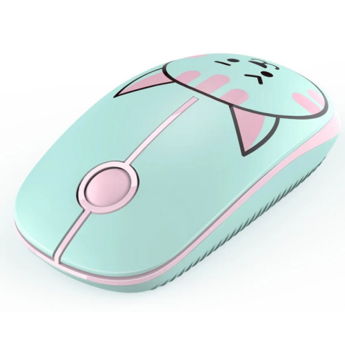 Mouse Optic Tellur Pisica, USB Wireless, Blue-Pink