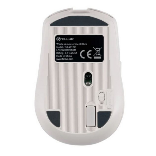 Mouse Optic Tellur Silent Click, White
