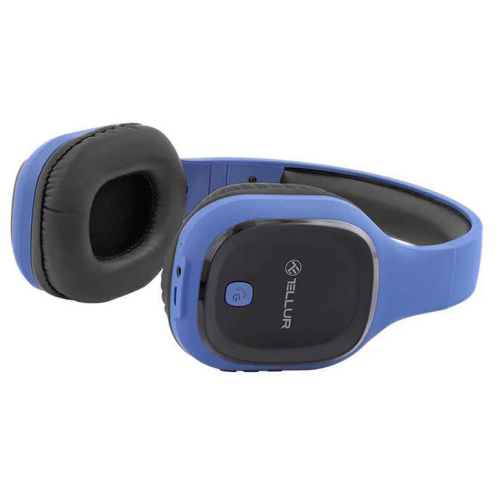 Casti cu microfon Tellur Pulse, Bluetooth, Blue