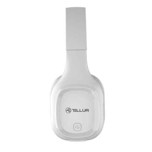 Casti cu microfon Tellur Pulse, Bluetooth, White