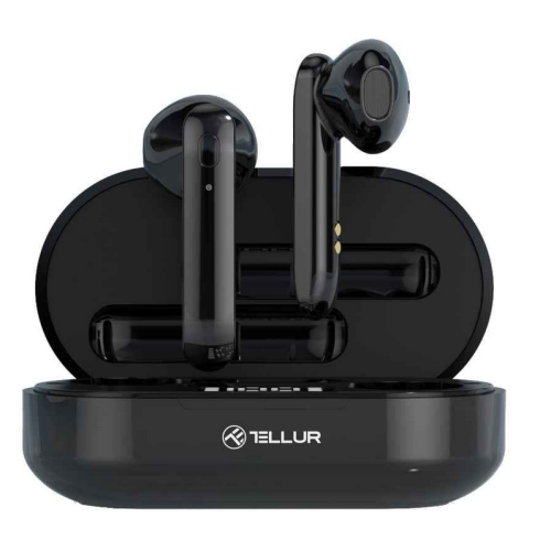 Handsfree Bluetooth Tellur Flip TWS, Negru