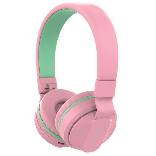 Casti cu microfon Tellur Buddy, Bluetooth, Pink