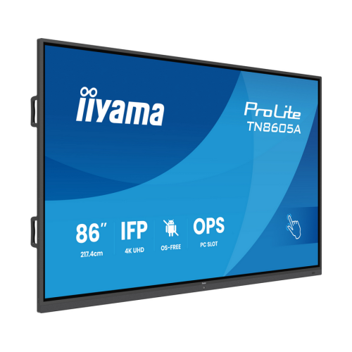Display Interactiv Iiyama TN8605A-B1AG, 86 inch, 3840 x 2160 pixeli, Black