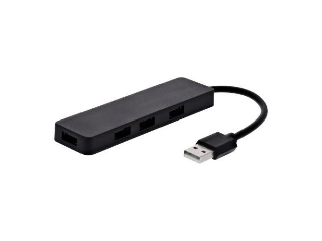 Hub USB TnB HUBUSBFIRST, 4x USB 2.0, Black