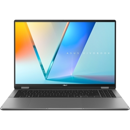 Laptop 2-in-1 ASUS Vivobook 16 Flip TP3607SA-RJ019X, Intel Core Ultra 7 258V, 16 inch Touch, RAM 32GB, SSD 1TB, Intel Arc Graphics 140V, Windows 11 Pro, Matte Gray