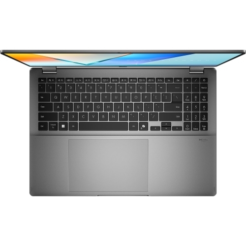 Laptop 2-in-1 ASUS Vivobook 16 Flip TP3607SA-RJ019X, Intel Core Ultra 7 258V, 16 inch Touch, RAM 32GB, SSD 1TB, Intel Arc Graphics 140V, Windows 11 Pro, Matte Gray