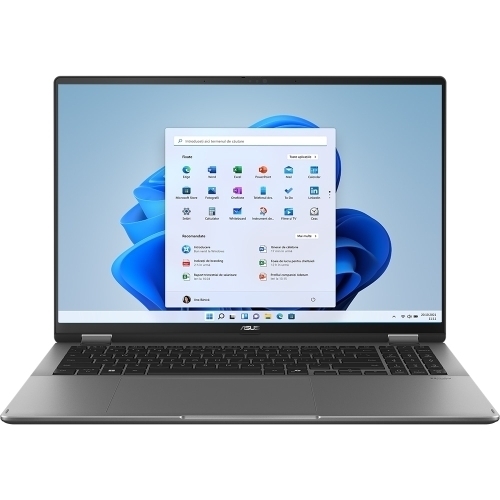 Laptop 2-in-1 ASUS Vivobook 16 Flip TP3607SA-RJ050X, Intel Core Ultra 5 226V, 16 inch Touch, RAM 16GB, SSD 1TB, Intel Arc Graphics 130V, Windows 11 Pro, Matte Gray