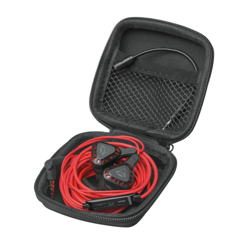 Casti cu microfon Trust GXT 408 Cobra, 3.5mm jack, Black-Red