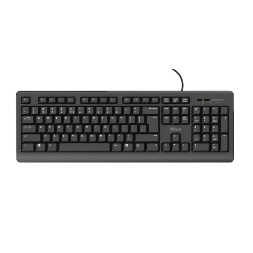 Kit Trust Office Primo 4-in-1 - Tastatura, USB, Black + Mouse Optic, USB Wireless, Black + Casti cu microfon, USB, Black + Mouse Pad, Black
